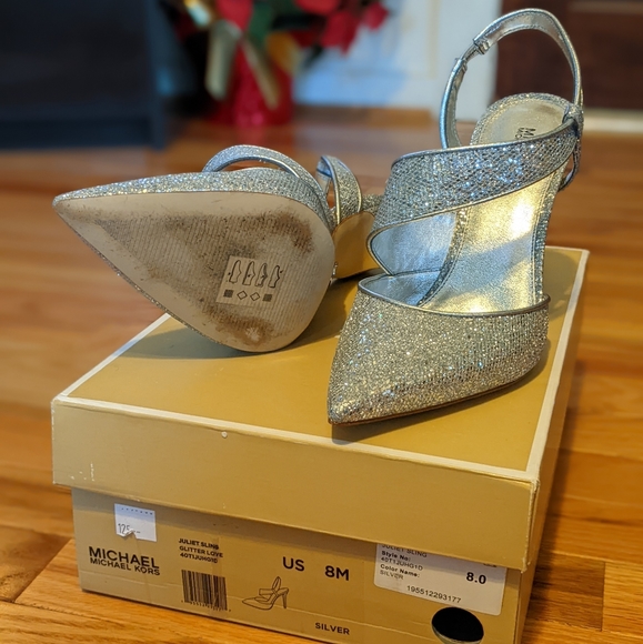 BRAND NEW Michael Kors glitter heels - Picture 3 of 3